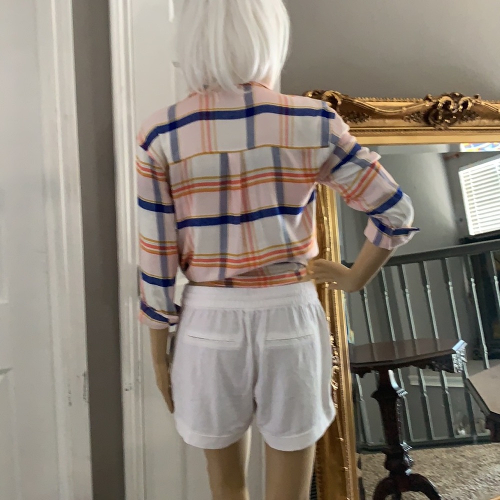 NWT PLAID FLANNEL LONG SLEEVE TOP 👚 - Picture 4 of 4